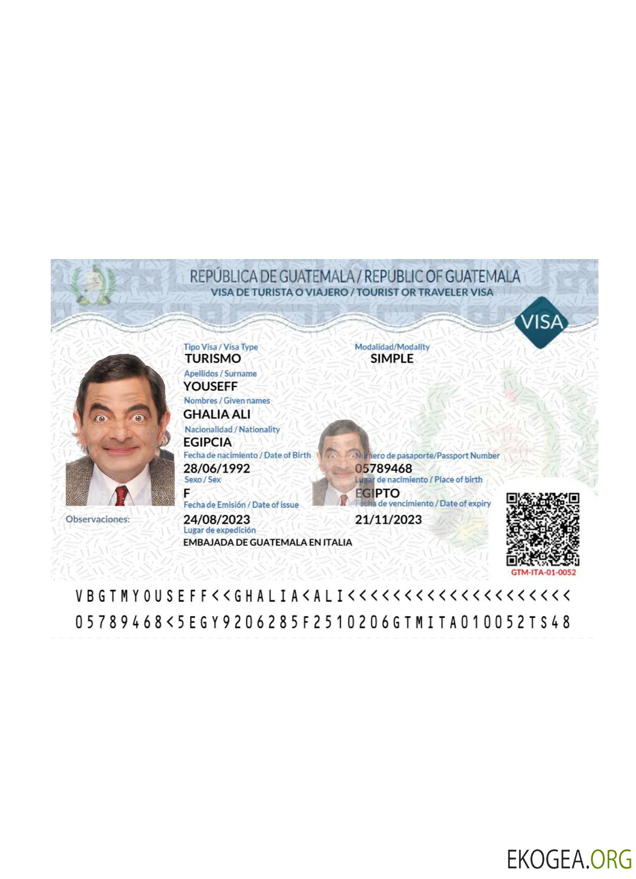 Visa de touriste ou de voyageur au Guatemala